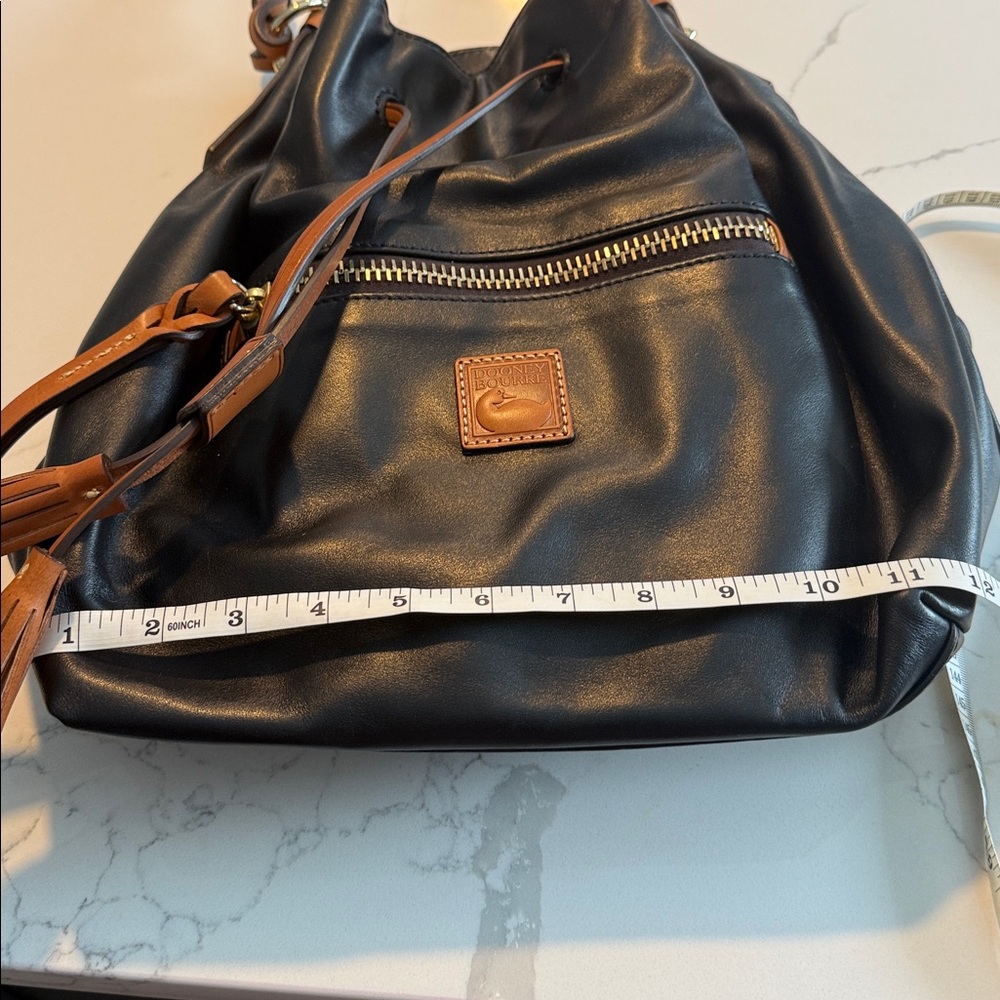 Dooney & Bourke Black and Brown Leather Bag - Picture 9 of 13
